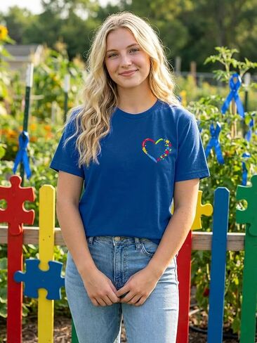 Autism Awareness Shirt Women Be Kind Shirt Blue Autism Acceptance Inspiration Tshirt Graphic Tee Tops in Kuwait