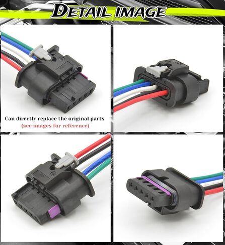 5 دبوس السيارات موصل كهربائي مقاوم للماء كتلة تدفق الهواء متر الاستشعار MAF قابس كوابل مجمعة لشركة فولكس فاجن أودي 1-1718806-1 4F0973705 in Kuwait