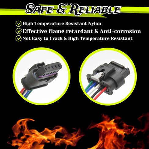 5 دبوس السيارات موصل كهربائي مقاوم للماء كتلة تدفق الهواء متر الاستشعار MAF قابس كوابل مجمعة لشركة فولكس فاجن أودي 1-1718806-1 4F0973705 in Kuwait