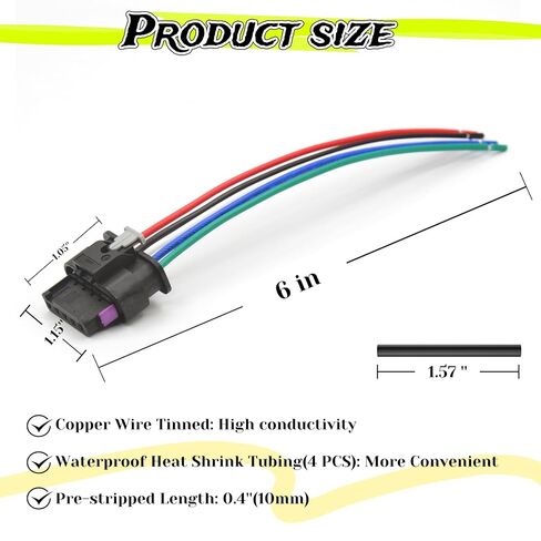 5 دبوس السيارات موصل كهربائي مقاوم للماء كتلة تدفق الهواء متر الاستشعار MAF قابس كوابل مجمعة لشركة فولكس فاجن أودي 1-1718806-1 4F0973705 in Kuwait