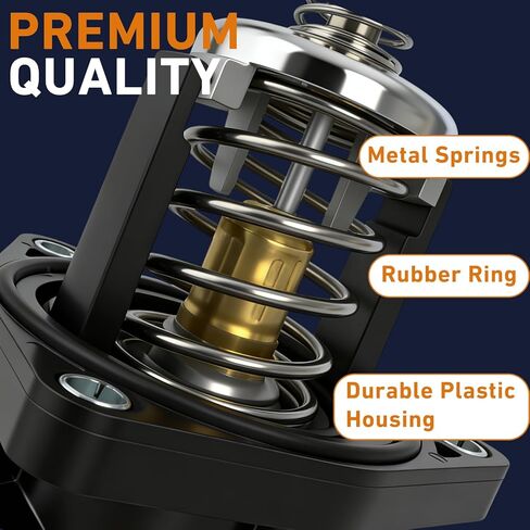 902-2090 مجموعة مبيت ترموستات تبريد المحرك متوافقة مع شيفروليه سيلفرادو 1500 سوبربان تاهو إسكاليد استبدال متوافق مع جي إم سي سييرا يوكون 2014-2020 يستبدل 15-11125 12674639 in Kuwait