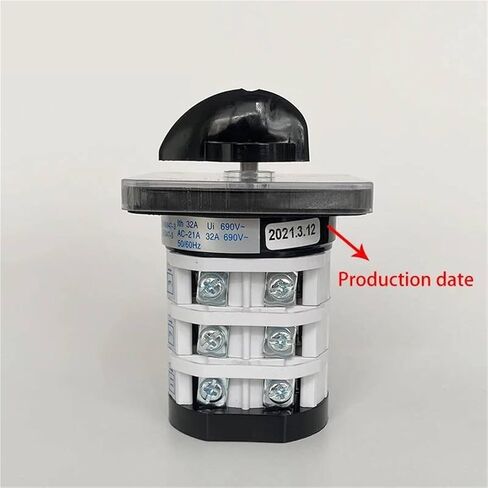 LW31 YMZ12-32/3 متعدد 0-7 مواضع تغيير دوار 660 فولت 32 أمبير ثلاث مراحل 3 أقطاب اتصال فضي 12 محطة تبديل كام in Kuwait