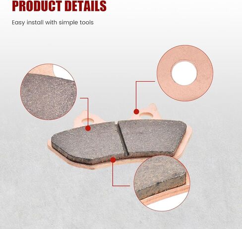 Front and Rear Sintered Brake Pads replacement for Harley Davidson Touring Flhtcu-i Electra Glide Ultra Classic 2000 2001 2002 2003 2004 2005 2006 2007 in Kuwait