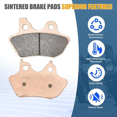 Front and Rear Sintered Brake Pads replacement for Harley Davidson Touring Flhtcu-i Electra Glide Ultra Classic 2000 2001 2002 2003 2004 2005 2006 2007 in Kuwait