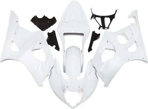أبيض أزرق أسود ABS حقن كامل الهدايا المجمعة صالح لسوزوكي GSXR1000 K3 2003 2004 GSXR 1000 03 04 GSX-R1000 gsxr1000 دراجة نارية البلاستيك هيكل السيارة إطارات القلنسة in Kuwait