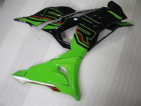 NT هدية أخضر أسود KRT هدية تناسب كاواساكي نينجا 2024 2025 ZX6R ZX-6R 636 حقن ABS البلاستيك ما بعد البيع هيكل الجسم 24 25 A4 in Kuwait