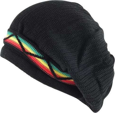 Armycrew Dreadlock 100% Cotton Slouchy Long Rasta Knit Beanie in Saudi Arabia