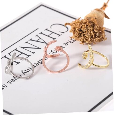 Fashion Star Shape for Women Open Design Elegant Rhinestone Inlaid Jewelry for Girls Gold for Occasion in Saudi Arabia