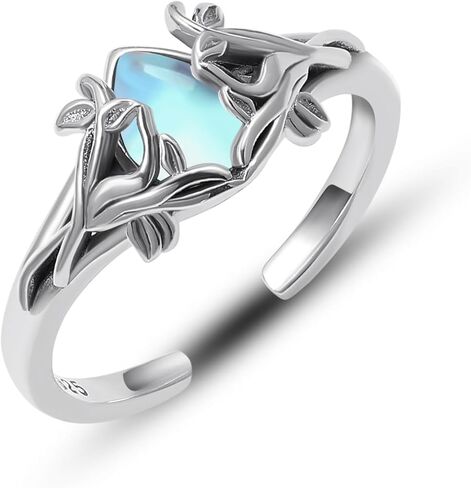 HolaJune925 خاتم شجرة الحياة من الفضة الاسترليني المفتوح هدية مجوهرات شجرة الحياة للنساء in Kuwait