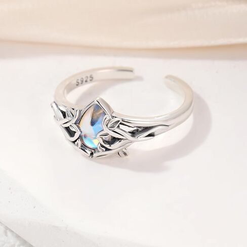 HolaJune925 خاتم شجرة الحياة من الفضة الاسترليني المفتوح هدية مجوهرات شجرة الحياة للنساء in Kuwait