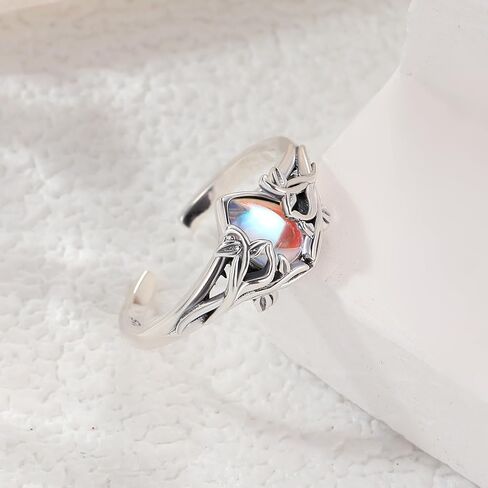 HolaJune925 خاتم شجرة الحياة من الفضة الاسترليني المفتوح هدية مجوهرات شجرة الحياة للنساء in Kuwait