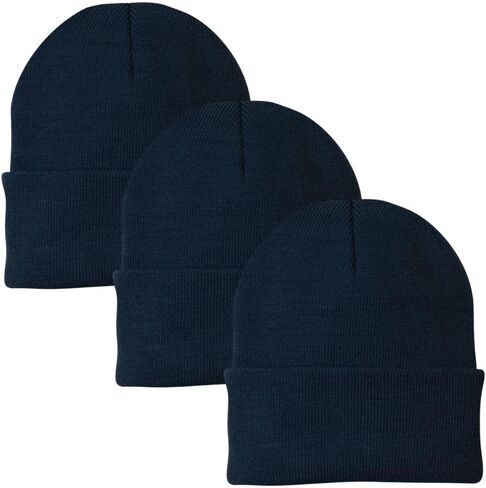 Army Universe 3 Pack Acrylic Beanie Watch Caps, Warm Knit Skull Cap for Men & Women, Blanks Soft Winter Hats in Saudi Arabia