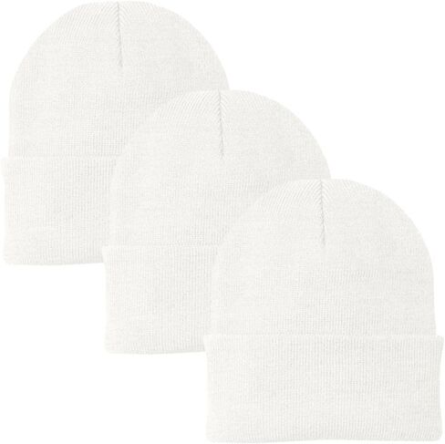 Army Universe 3 Pack Acrylic Beanie Watch Caps, Warm Knit Skull Cap for Men & Women, Blanks Soft Winter Hats in Saudi Arabia
