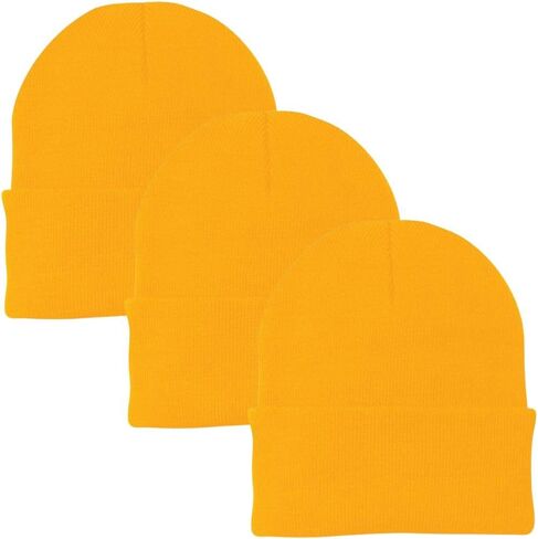 Army Universe 3 Pack Acrylic Beanie Watch Caps, Warm Knit Skull Cap for Men & Women, Blanks Soft Winter Hats in Saudi Arabia