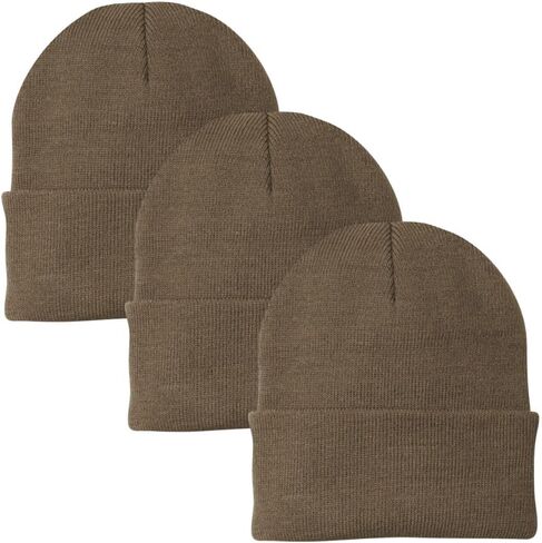Army Universe 3 Pack Acrylic Beanie Watch Caps, Warm Knit Skull Cap for Men & Women, Blanks Soft Winter Hats in Saudi Arabia