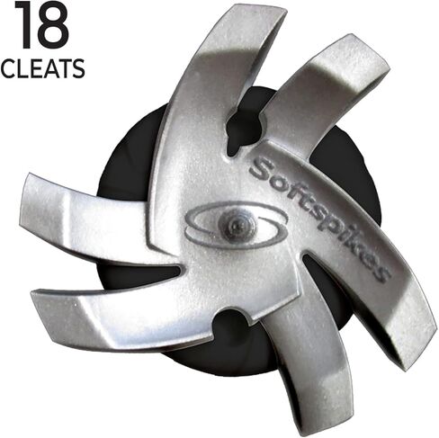 SOFTSPIKES Silver Tornado Fast Twist 3.0 Golf Spikes, 18 Count in Kuwait