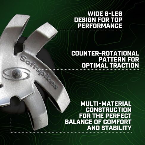 SOFTSPIKES Silver Tornado Fast Twist 3.0 Golf Spikes, 18 Count in Kuwait