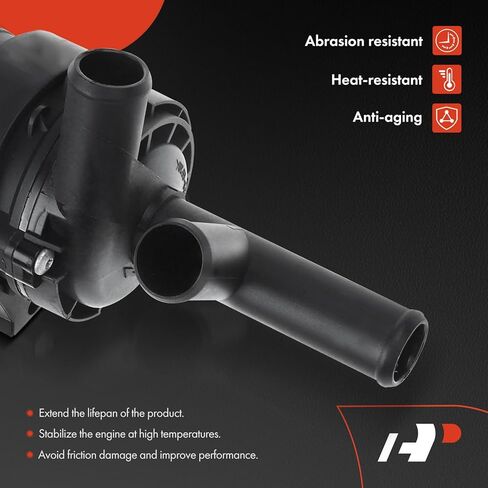 A-Premium 2 Pins Engine Auxiliary Water Pump Compatible with Mercedes-Benz C/W Series - CL550, CL600, S350, S400, S450, S600, W/Bracket & Auxiliary Heater - DOHC SOHC 8,12Cyl 4.7 5.5L - # 2218350064 in Saudi Arabia