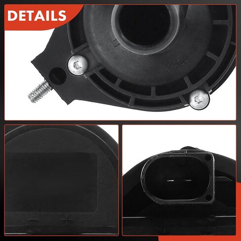 A-Premium 2 Pins Engine Auxiliary Water Pump Compatible with Mercedes-Benz C/W Series - CL550, CL600, S350, S400, S450, S600, W/Bracket & Auxiliary Heater - DOHC SOHC 8,12Cyl 4.7 5.5L - # 2218350064 in Saudi Arabia