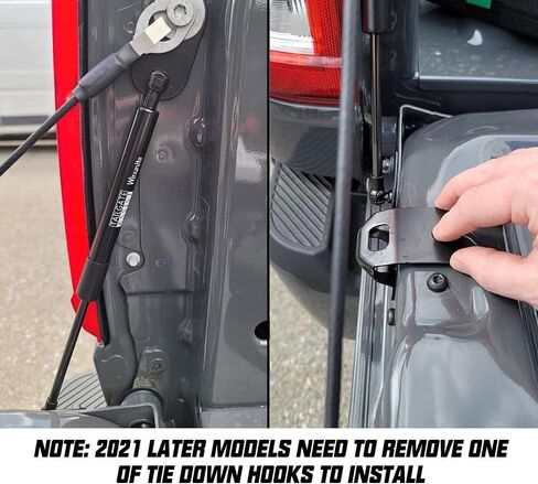 Winunite Pack of 2 Compatible with 2015-2026 F150 Tailgate Assist– Stainless Steel Material, Quiet Controlled Descent, No Drill Bolt-On Installation with All Tools Included in Kuwait