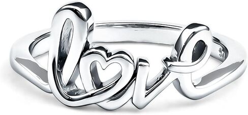 خاتم الحب المميز من الفضة الإسترليني، خاتم الوعد لها، خاتم اقتراح الحب الأولي - هدية للمناسبات الخاصة in Kuwait