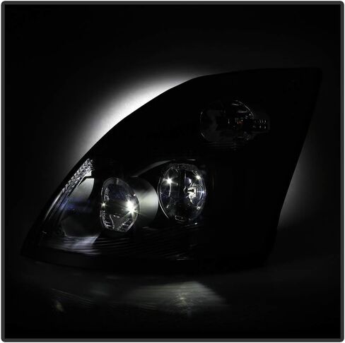 ACANII - For 2004-2017 Volvo VNL Truck Black Housing Performance LED Headlights Headlamps Assembly Pair Set Left+Right in Saudi Arabia