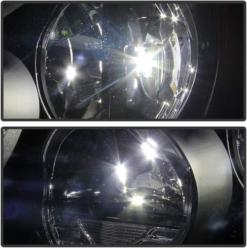 ACANII - For 2004-2017 Volvo VNL Truck Black Housing Performance LED Headlights Headlamps Assembly Pair Set Left+Right in Saudi Arabia