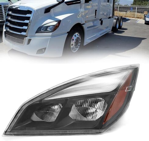 LED Headlights Assembly Fit for 2018-2024 Freightliner Cascadia, Headlamps Head Light Lamp W/Bulbs Housing Left Driver Side in Saudi Arabia