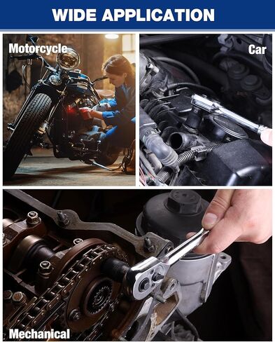 مجموعة مقابس توركس 11 قطعة من WORKPRO، مجموعة مقابس نجمة محرك 1/4 بوصة 3/8 بوصة، مجموعة مقابس توركس خارجية من الفولاذ CR-V (مقبس E4-E20) مع منظم مقبس PVC، مثالية للدراجات النارية والسيارات والإصلاح الميكانيكي in Kuwait