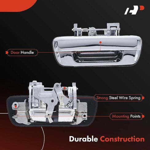 A-Premium Tailgate Handle Liftgate Latch Handle Compatible with Chevrolet Colorado 2004-2012 & GMC Canyon 2004-2012, Chrome, Replace# 94319415CH in Saudi Arabia
