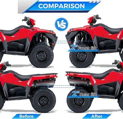 Wsays 2" Suspension Lift Kit Front & Rear Leveling Kits Compatible with SUZUKI KING QUAD 500 AXi/750 AXi 2010-2023 in Saudi Arabia