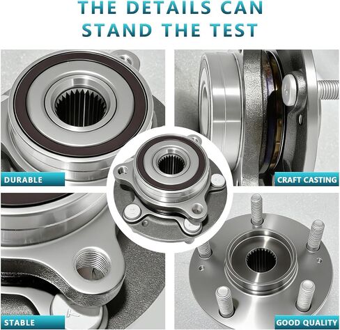 مجموعة محور تحمل العجلات الخلفية الأمامية 513420 لسيارة Hyundai Elantra GT 2017-2023، Ioniq، Kona، Veloster N، 2017-2024 Kia ​​NIRO، Forte، Seltos، 51750-F2000 (قطعتان) in Kuwait