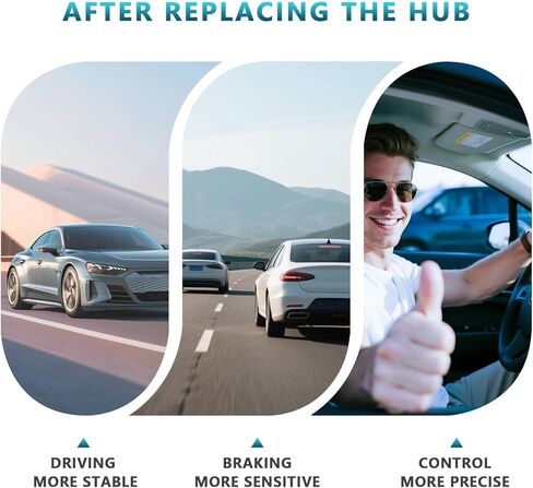 مجموعة محور تحمل العجلات الخلفية الأمامية 513420 لسيارة Hyundai Elantra GT 2017-2023، Ioniq، Kona، Veloster N، 2017-2024 Kia ​​NIRO، Forte، Seltos، 51750-F2000 (قطعتان) in Kuwait