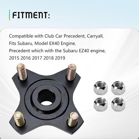 103995001 Wheel Hub Rear Assembly Fit for Golf Cart Compatible with Club Car Precedent, Carryall, Subaru EX40 Engine 2015 2016 2017 2018 2019 OEM#1039950-01 in Kuwait