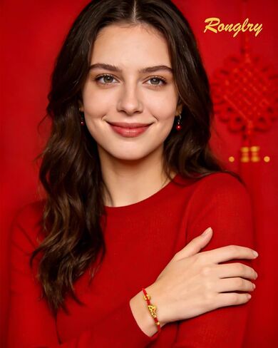 Ronglry Chinese New Year of The Horse 2026 Red String Bracelets Chinese Zodiac Bracelet Horse Charms Handmade Braid Rope Bracelets Good Luck Bracelet for Women Men in Kuwait