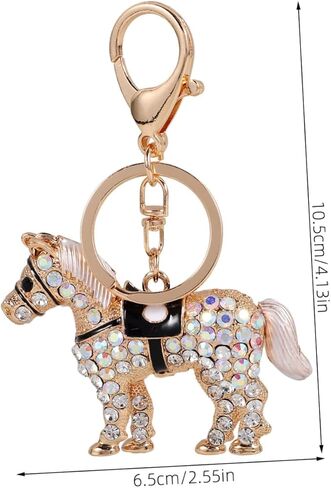 Rhinestone Horse Keychain Keychain Chain Decorative Pendant for Car Keys in Saudi Arabia