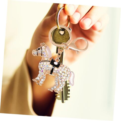 Rhinestone Horse Keychain Keychain Chain Decorative Pendant for Car Keys in Saudi Arabia