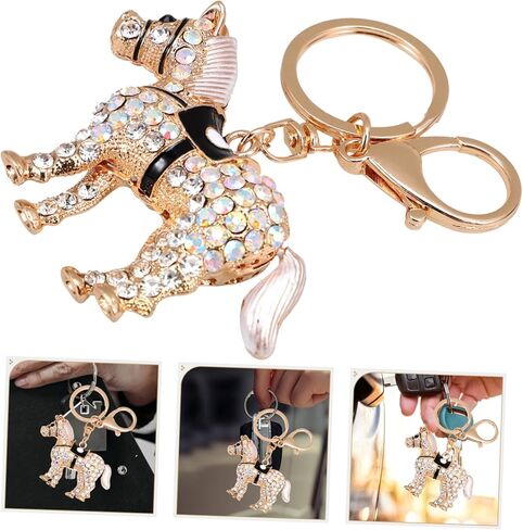 Rhinestone Horse Keychain Keychain Chain Decorative Pendant for Car Keys in Saudi Arabia