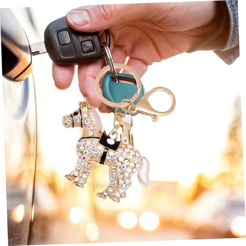 Rhinestone Horse Keychain Keychain Chain Decorative Pendant for Car Keys in Saudi Arabia