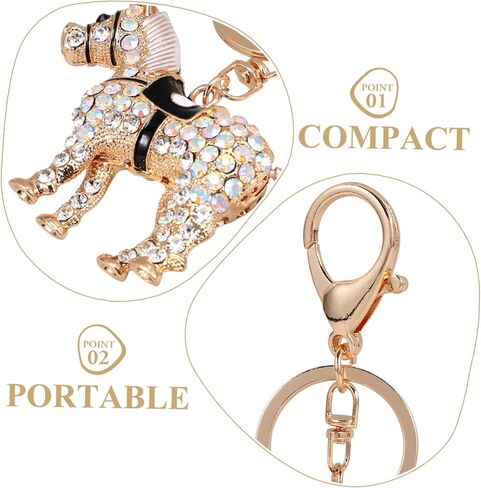 Rhinestone Horse Keychain Keychain Chain Decorative Pendant for Car Keys in Saudi Arabia