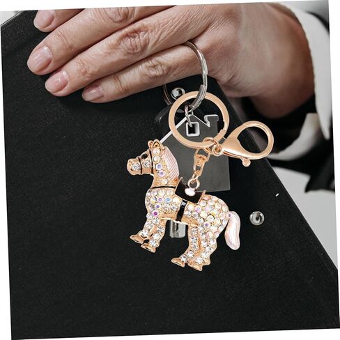 Rhinestone Horse Keychain Keychain Chain Decorative Pendant for Car Keys in Saudi Arabia