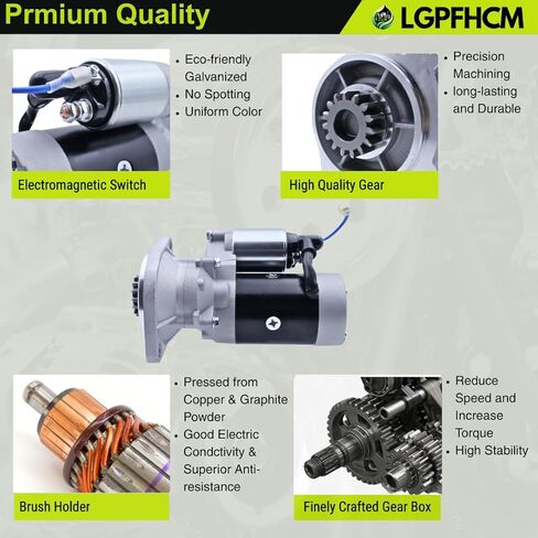 AT-318141 AT318141 12V 15T Starter Motor Compatible with Yanmar Engine 4TNV86CT 3TNV88F 4TNV88C 4TNV86CHT for Hitachi Excavator ZAXIS 35U-2 ZAXIS 35U-3 ZAXIS 35U-5N ZAXIS 50U-2 ZAXIS 50U-5N in Kuwait