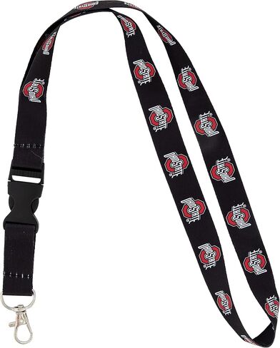 Desert Cactus Ohio State University Lanyard Buckeyes OSU Car Keys ID Badge Holder Keychain Detachable Breakaway Snap Buckle (Red - Repeating Ohio Arch Logo) in Saudi Arabia
