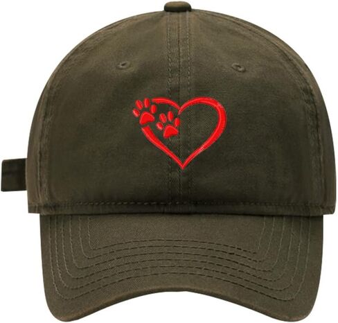 قبعة بيسبول مطبوعة على شكل قلب مطرزة للرجال والنساء من القطن المطرز قبعة بيسبول قابلة للتعديل in Kuwait