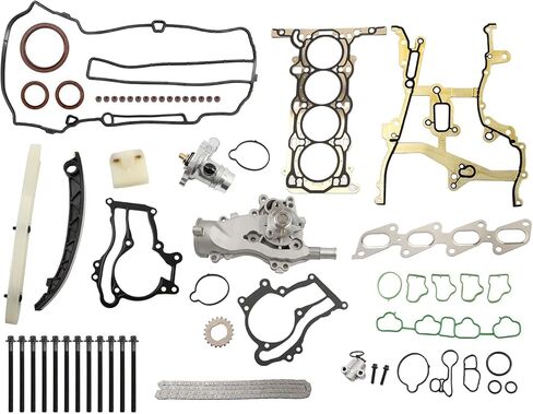 Head Gasket Bolts Timing Chain Kit with Thermostat Housing Professional Water Pump Kit with Gasket Replacement for Chevy Sonic Cruze Buick 2011-2016 Replace HSCV001 55565336 AW6662 in Kuwait