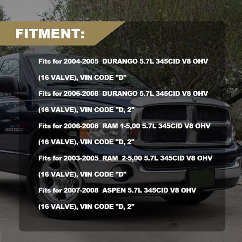 5.7 Hemi Timing Chain Kit Oil Pump & Water Pump Fits for 2003-2008 Dodge Jeep Ram 1500-3500 Durango Aspen 5.7L, Replace # 53021622AD 53011380AG ‎53021304AE M342 in Kuwait