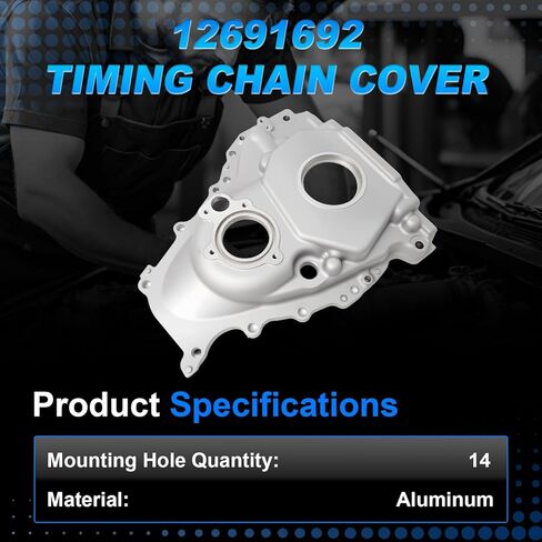 Front Engine Timing Cover Fit for 2014-2025 Chevrolet Silverado 1500 Tahoe Suburban, GMC Sierra 1500 Yukon, Cadillac CTS Escalade 5.3L 6.2L 6.6L 12691692 in Kuwait