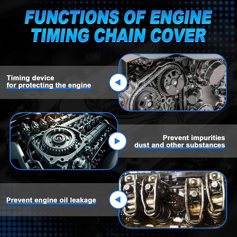 Front Engine Timing Cover Fit for 2014-2025 Chevrolet Silverado 1500 Tahoe Suburban, GMC Sierra 1500 Yukon, Cadillac CTS Escalade 5.3L 6.2L 6.6L 12691692 in Kuwait