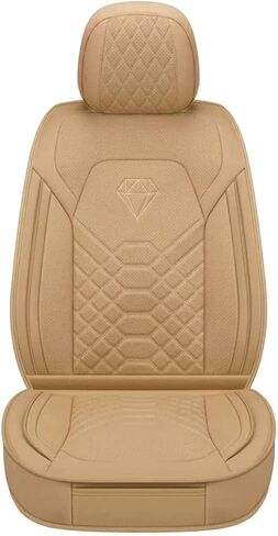 GXT Dodge RAM Front Seats Cover Fit for Select 2013-2021 Dodge RAM 1500 2500 3500 Pickup Truck, Waterproof Synthetic Leather Car Seat Cover and Cushion (Black Red Stripe) in Saudi Arabia