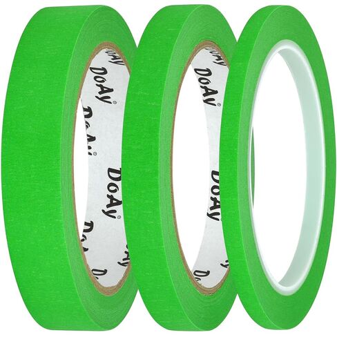 3 Pack Blue Painters Tape - Masking Tape 0.75", 0.50", 0.25" Wide - Multi-Size Pack, Multi-Surface, Smart Adhesion - 270FT Total - Paint Tape for DIY, Labeling, Art, Car (#3910) in Kuwait